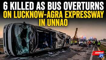 6 Killed as Bus Overturns on Lucknow-Agra Expressway in Unnao

