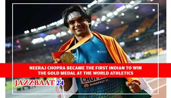 NEERAJ CHOPRA BECAME THE FIRST INDIAN TO WIN THE GOLD MEDAL AT THE WORLD ATHLETICS 
