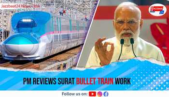 PM Reviews Surat Bullet Train Work
