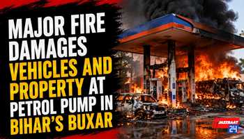 Major Fire Damages Vehicles and Property at Petrol Pump in Bihar’s Buxar