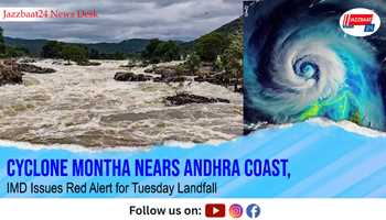 Cyclone Montha Nears Andhra Coast, IMD Issues Red Alert for Tuesday Landfall
