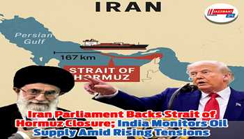 Iran Parliament Backs Strait of Hormuz Closure; India Monitors Oil Supply Amid Rising Tensions