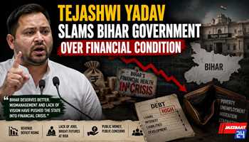 Tejashwi Yadav slams Bihar government over financial condition