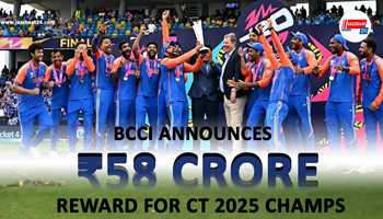 BCCI Announces ₹58 Crore Reward for CT 2025 Champs