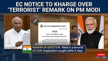 EC Notice to Kharge Over ‘Terrorist’ Remark on PM Modi