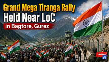 Grand Mega Tiranga Rally Held Near LoC in Bagtore, Gurez