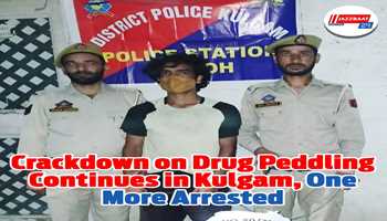 Crackdown on Drug Peddling Continues in Kulgam, One More Arrested