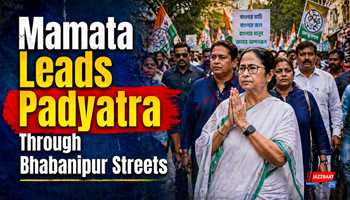 Mamata Leads Padyatra Through Bhabanipur Streets