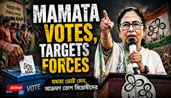 Mamata votes, targets forces
