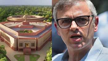 CHIEF MINISTER OF JAMMU AND KASHMIR OMAR ABDULLAH COMMENDS THE LOOK OF NEW PARLIAMENT BUILDING