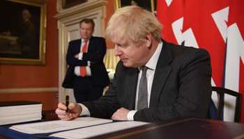 UK Prime Minister Boris Johnson announces his resignation but promises to stay in office until a replacement is chosen