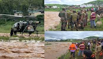 Rajouri Flood Rescue: Indian Army Lifts Boy and Ox to Safety with J&K Police and SDRF Support