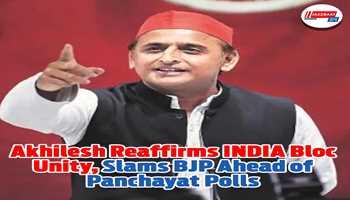 Akhilesh Reaffirms INDIA Bloc Unity, Slams BJP Ahead of Panchayat Polls