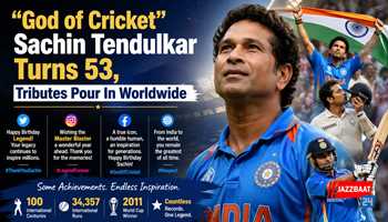 “God of Cricket” Sachin Tendulkar Turns 53, Tributes Pour In Worldwide
