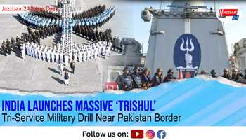 India Launches Massive ‘Trishul’ Tri-Service Military Drill Near Pakistan Border

