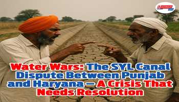 Water Wars: The SYL Canal Dispute Between Punjab and Haryana – A Crisis That Needs Resolution