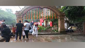 PART OF TAPKESHWAR MAHADEV TEMPLE COLLAPSES IN DEHRADUN