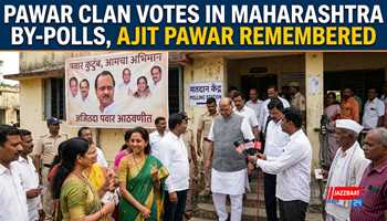 Pawar Clan Votes in Maharashtra By-Polls, Ajit Pawar Remembered