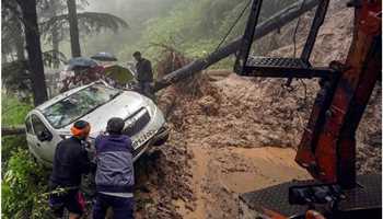 CLOUDBURST IN HIMACHAL PRADESH CLAIMS 7 LIVES, 3 MISSING 
