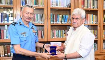 AIR VICE MARSHAL SITS WITH LG SINHA