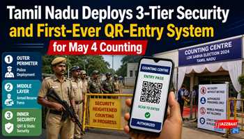 Tamil Nadu Deploys 3-Tier Security and First-Ever QR-Entry System for May 4 Counting
