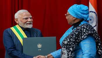 PM Modi Conferred Namibia’s Highest Civilian Honour During Landmark State Visit