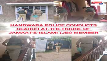 Handwara Police Conducts search at the House of Jamaat-e-Islami (JeI) Member