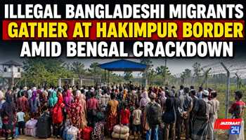 Illegal Bangladeshi Migrants Gather at Hakimpur Border Amid Bengal Crackdown