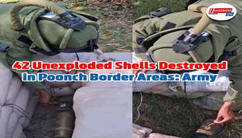 42 Unexploded Shells Destroyed in Poonch Border Areas: Army