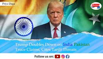 Trump Doubles Down on India-Pakistan Truce Claims, Cites Tariff Threats

