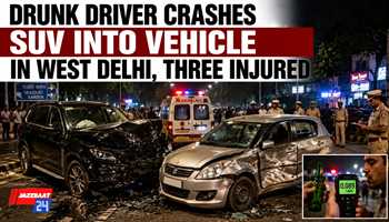 Drunk Driver Crashes SUV Into Vehicle in West Delhi, Three Injured