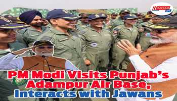 PM Modi Visits Punjab’s Adampur Air Base, Interacts with Jawans