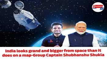 India looks grand and bigger from space than it does on a map--Group Captain Shubhanshu Shukla