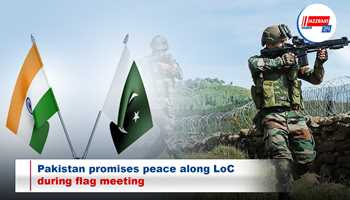 Pakistan promises peace along LoC during flag meeting
