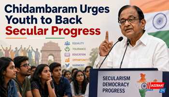 Chidambaram Urges Youth to Back Secular Progress