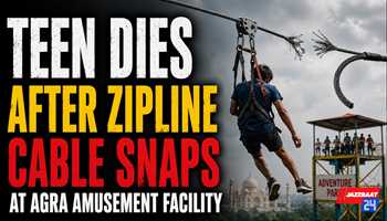 Teen dies after zipline cable snaps at Agra amusement facility