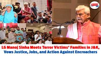 LG Manoj Sinha Meets Terror Victim's Families in J&K; Vows Justice, Jobs and Action Against Encroachers