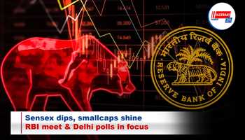 Sensex dips, smallcaps shine; RBI meet & Delhi polls in focus