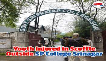 Youth Injured in Scuffle Outside SP College Srinagar