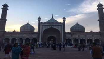 Delhi Jamia Masjid Dome Damaged in Evening Storm