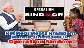 PM Modi meets President Murmu, briefs her on Operation Sindoor:-