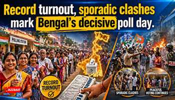 Record turnout, sporadic clashes mark Bengal’s decisive poll day