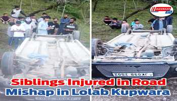 Siblings Injured in Road Mishap in Lolab Kupwara
