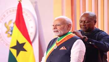 PM Modi Receives Ghana’s Highest Civilian Honour; India-Ghana Ties Upgraded