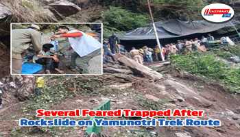 Several Feared Trapped After Rockslide on Yamunotri Trek Route