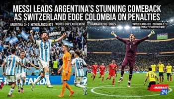 Messi Leads Argentina’s Stunning Comeback as Switzerland Edge Colombia on Penalties