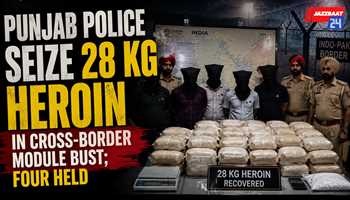 Punjab police seize 28 kg heroin in cross-border module bust; four held