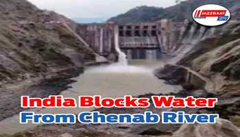 India blocks water from Chenab River